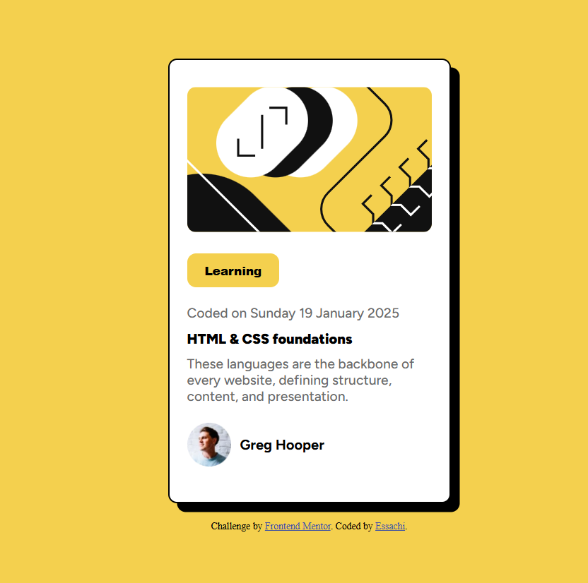 Blog Preview Card